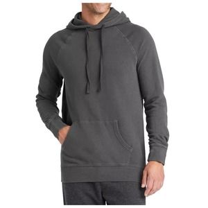 Goodfellow & Co Mens Hooded Sweatshirt Gray Pullover Raglan Sleeve Size L New